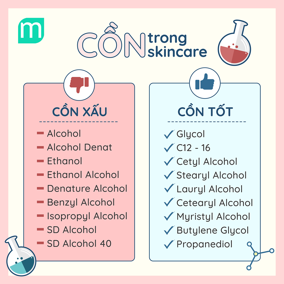 Làm thế nào để "nhận diện" mỹ phẩm không chứa cồn khô?